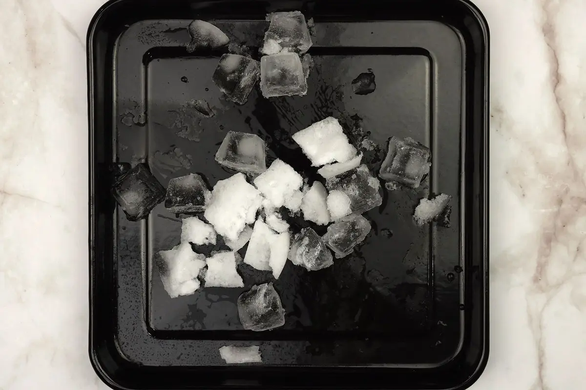 The chunky crushed ice