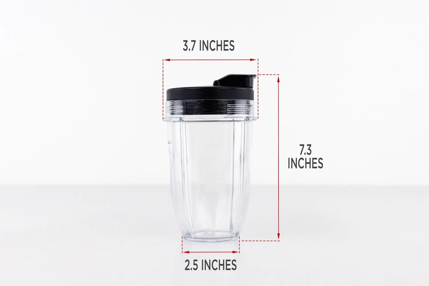 Replacement Nutri Ninja Blender Cups with lids 32,24 oz (LOT OF 2