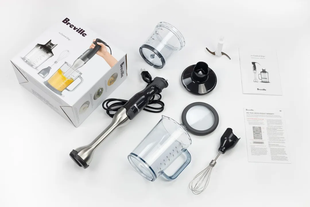NEW Breville The Control Grip Immersion Blender Stainless Steel *BSB510XL  21614053596