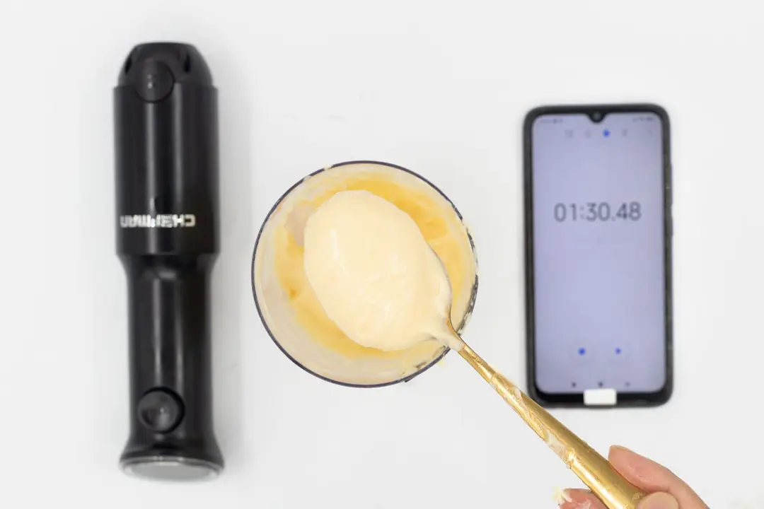 The Chefman Cordless Immersion Blender Mayonnaise