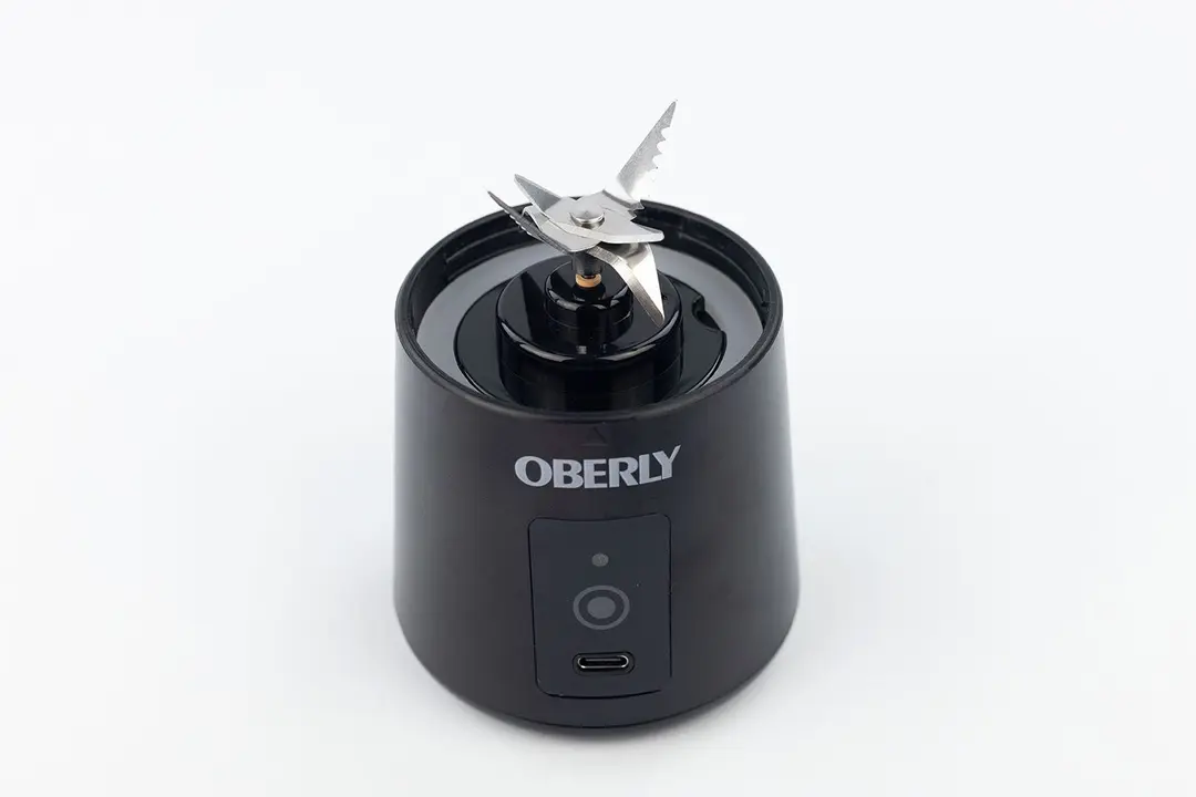 The OBERLY motor base standing on a white table