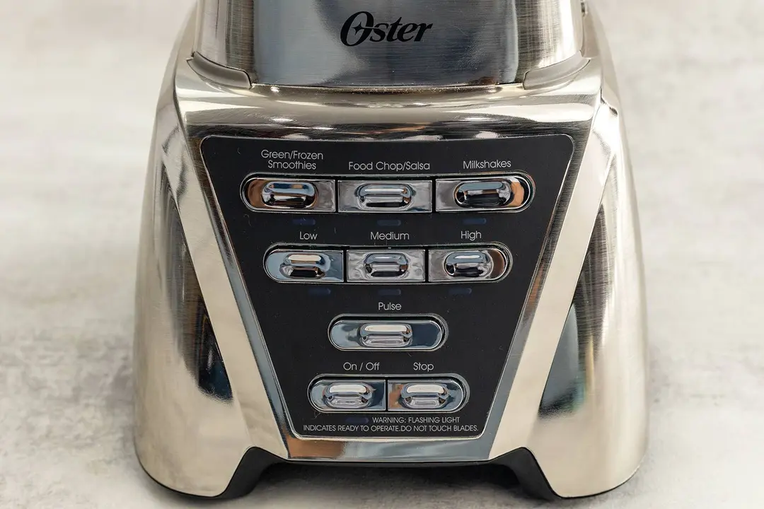 A close-up of the Oster Pro Control Panel