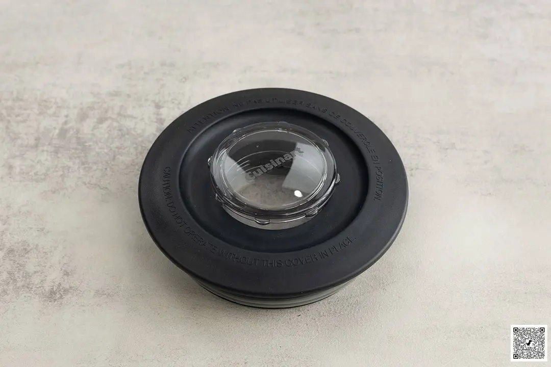A close-up of the Cuisinart SPB-7CH SmartPower two-part lid