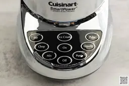 A close-up of the Cuisinart SPB-7CH SmartPower control panel