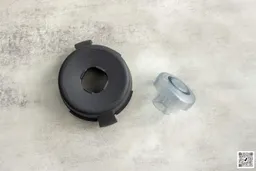 The Vitamix E310 two-part lid stands on a table