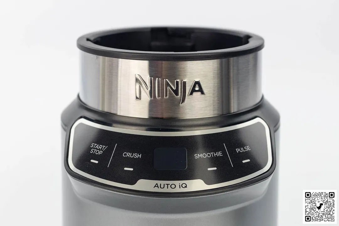 A close-up of the Ninja BN401 interface