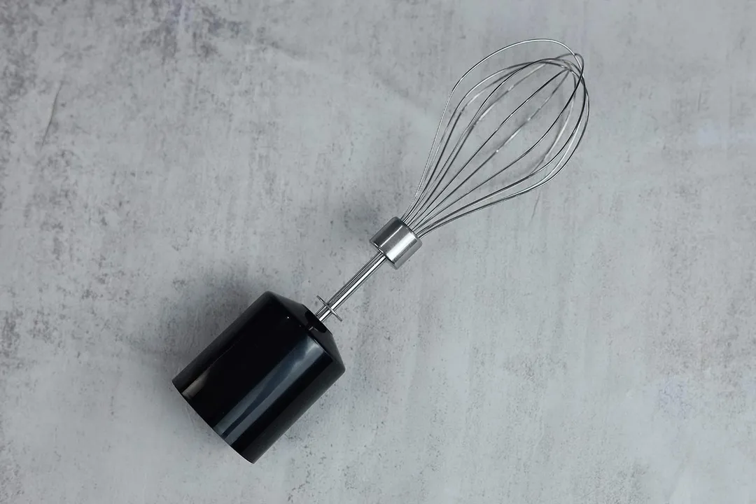 A close-up of the LINKchef whisk attachment.