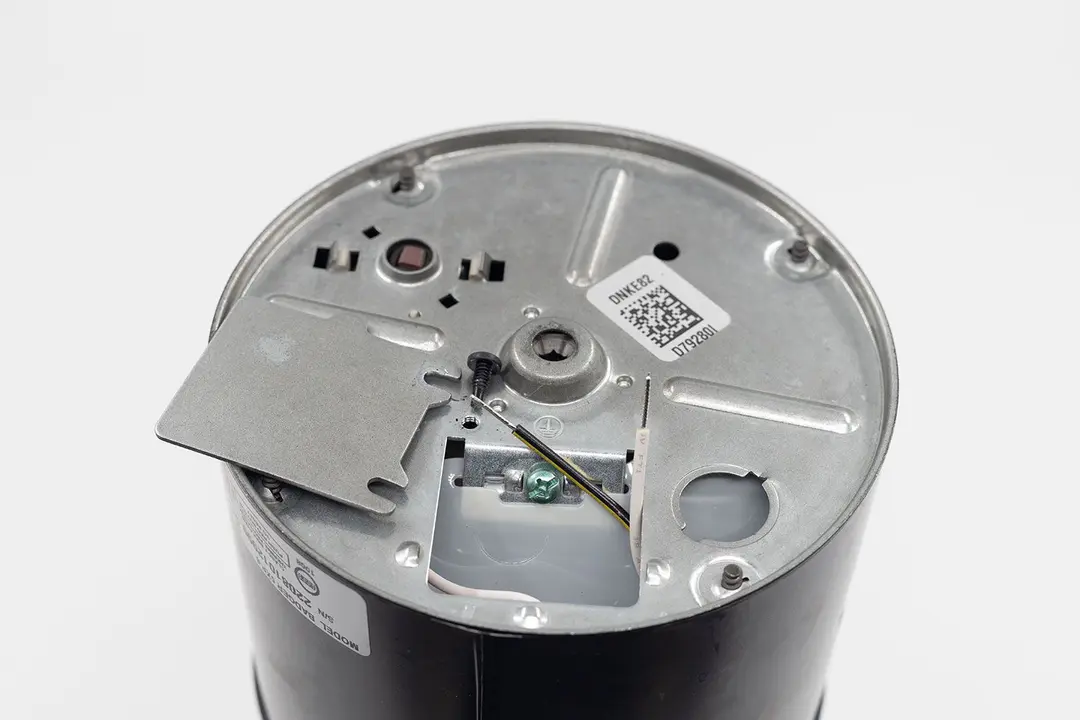 Bottom view of InSinkErator Badger 5XP 3/4 HP garbage disposal without power cord.