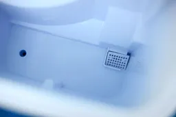 A water guard found in the reservoir of a portable ice maker.