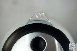 The glass V-shaped spout of the Cosori Glass Electric Kettle (GK172-CO).