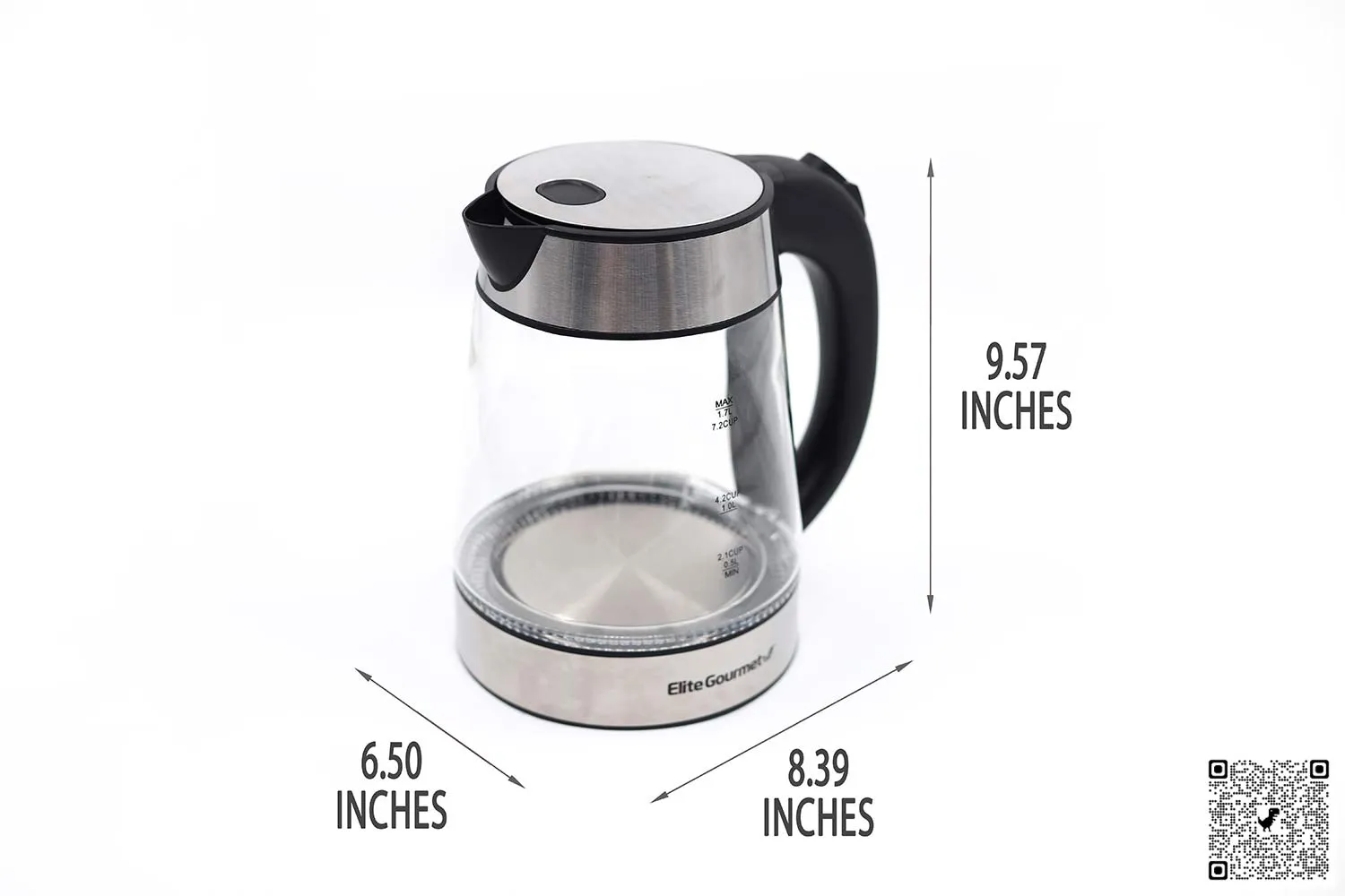 Elite White 5-Cup Corded Electric Kettle in the Water Boilers