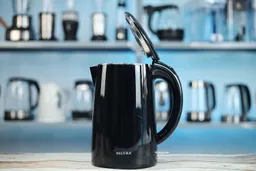 The pop-up lid of the Secura Electric Stainless Steel Double-Wall Kettle (SWK-1701DA) opens at an 75° angle.