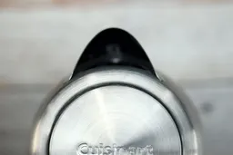 The stainless steel V-shaped spout of the Cuisinart Stainless Steel Electric Kettle with 6 Preset Temperatures (CPK-17P1 PerfecTemp).