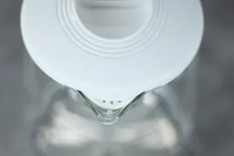 The glass V-shaped spout of the Topwit Glass Electric Tea Kettle T630.