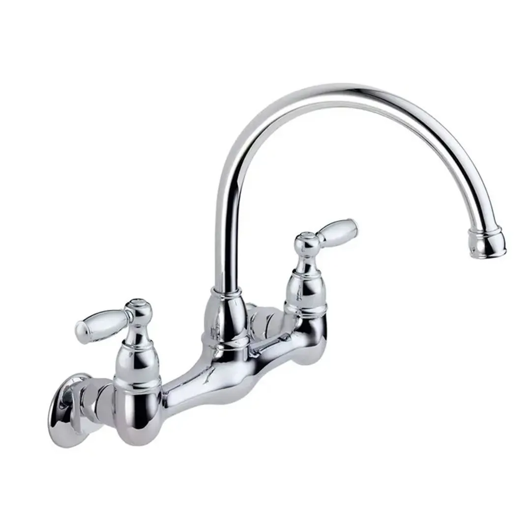 Peerless 2-Handle Wall Mount Kitchen Sink Faucet