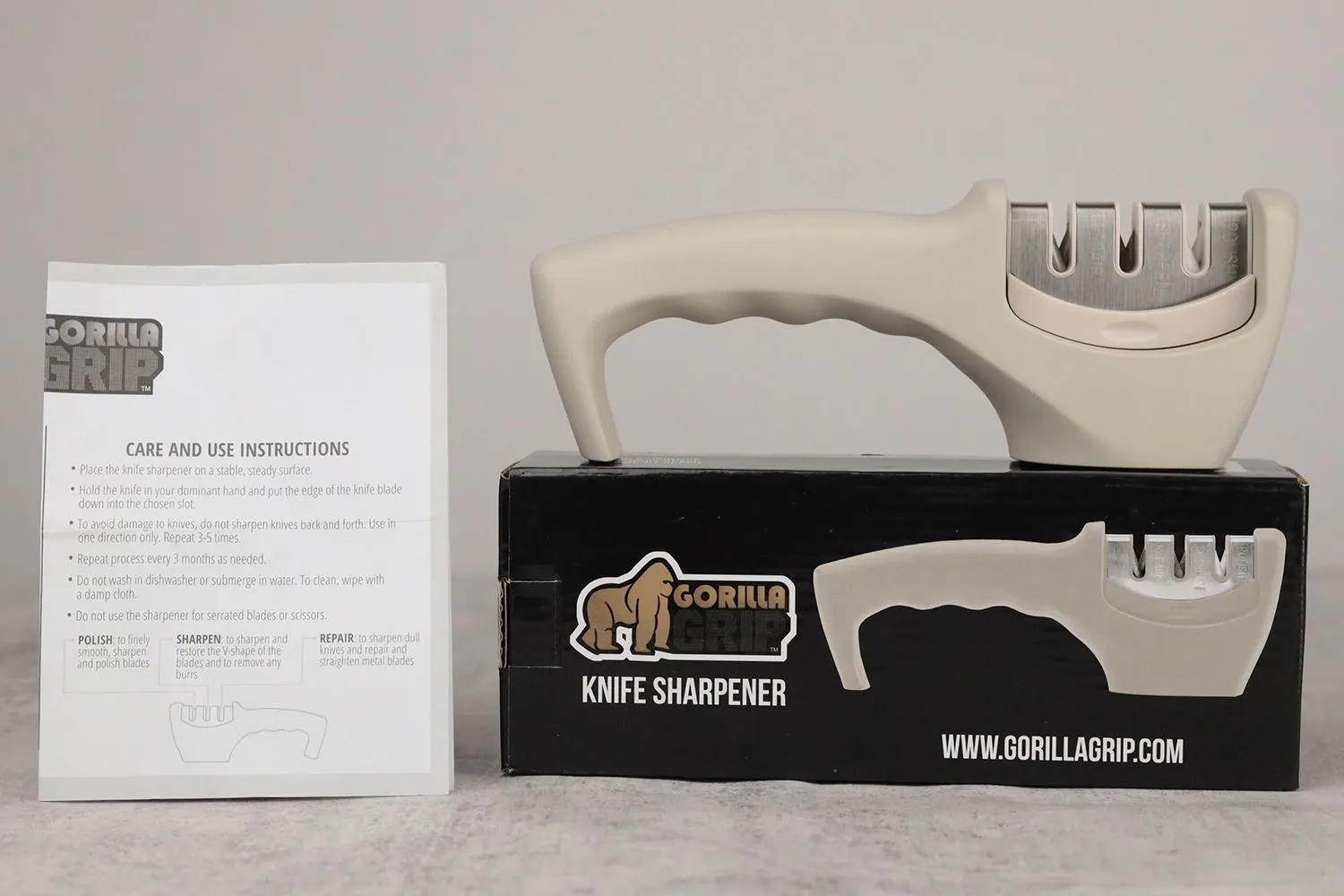 Gorilla Grip Manual Knife Sharpener In-depth Review: Quick