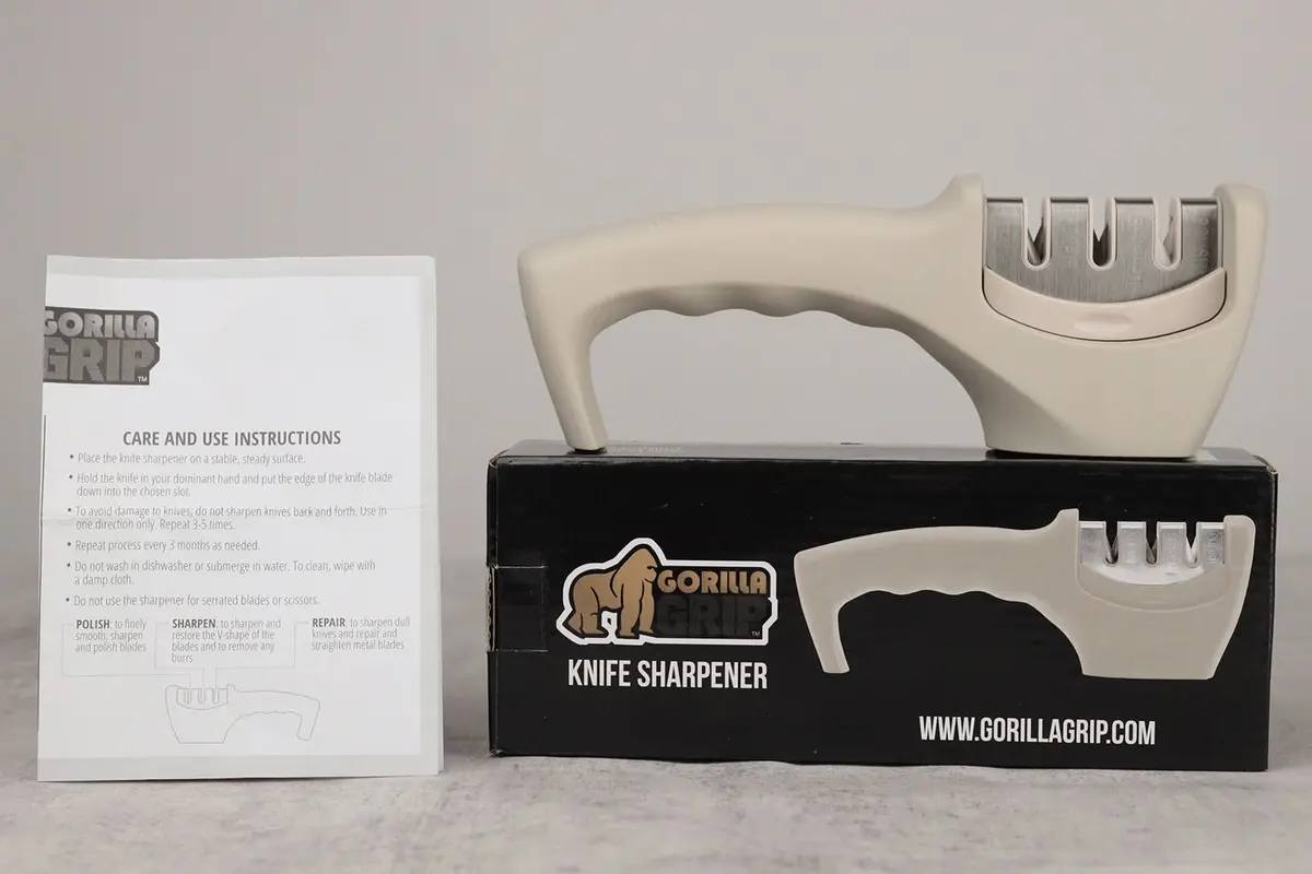 Gorilla Grip Knife Sharpener In the Box