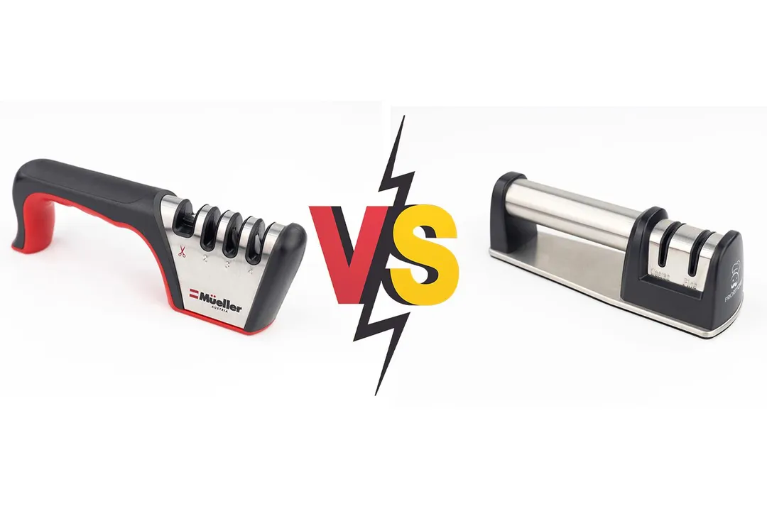 Mueller 4-Stage vs. PriorityChef 2-Stage Sharpener: A Side-by-Side Comparison