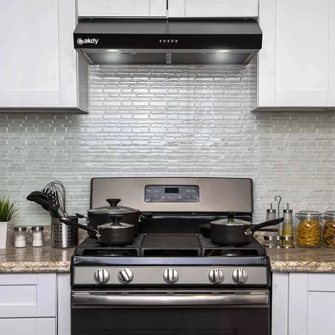 Install your range hood and wall mount vent