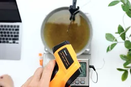 Helect Infrared Thermal Gun Hot Test with Cooking Oil Video