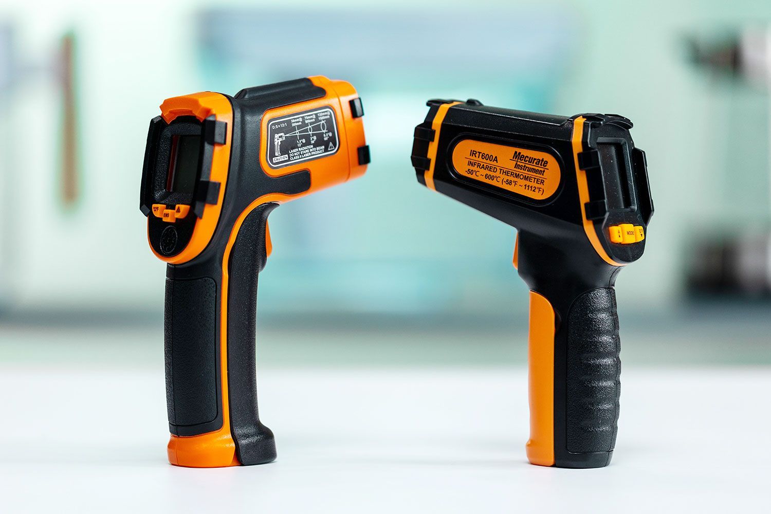 Blue Infrared Thermometer, Non-contact Digital Laser Temperature Gun -58f  To 1112f (-50c To 600c) With Lcd Display,blue