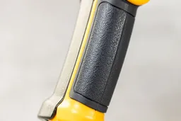 A close-up of the textured handgrip of the Smart Sensor AS530