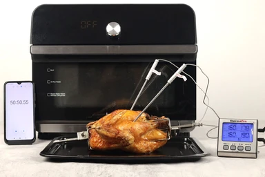 Instant Omni Plus 18L Air Fryer Toaster Oven Whole Roasted Chicken Doneness