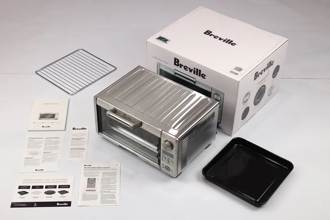 Breville Mini Smart Oven B0v450xl/ Stainless Steel digital Toaster Tested  Works