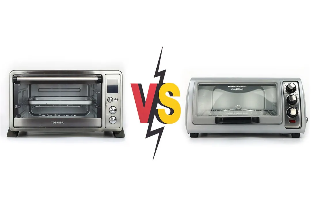 Toshiba AC25CEW-BS vs Hamilton Beach 31127D Toaster Oven