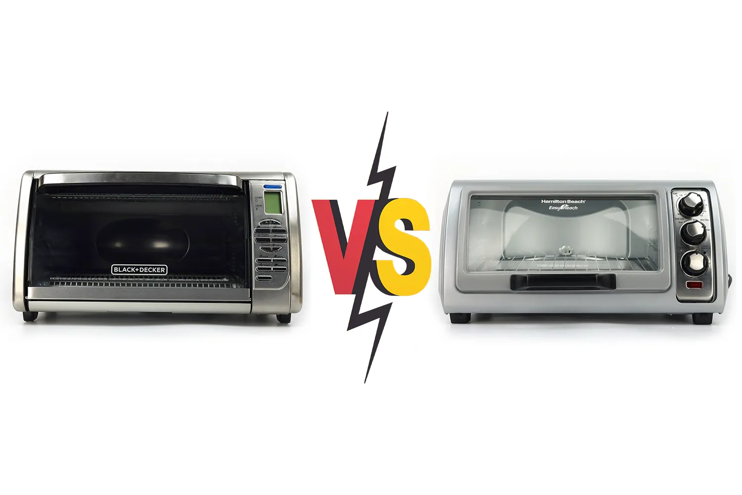 Black+Decker 4-Slice TO1755SB vs Hamilton Beach 4-Slice Toaster Oven, Product Comparison