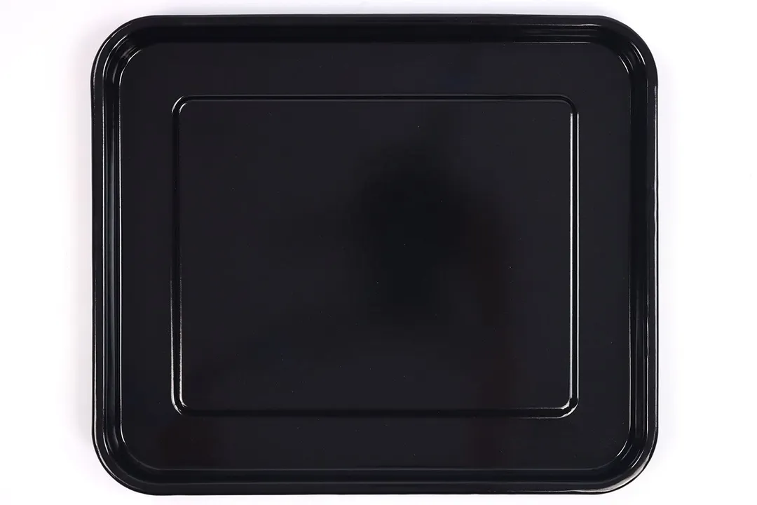 An enamel baking pan of the Ninja DT201 Foodi XL Pro Air Convection Air Fryer Toaster Oven on a white background.