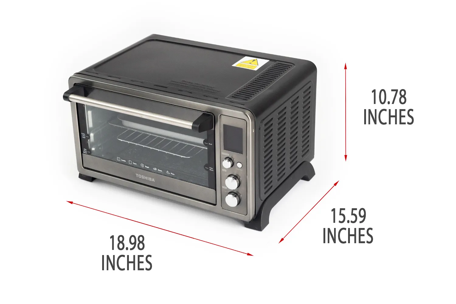 Toshiba AC25CEW-BS Digital Toaster Oven with Convection cooking