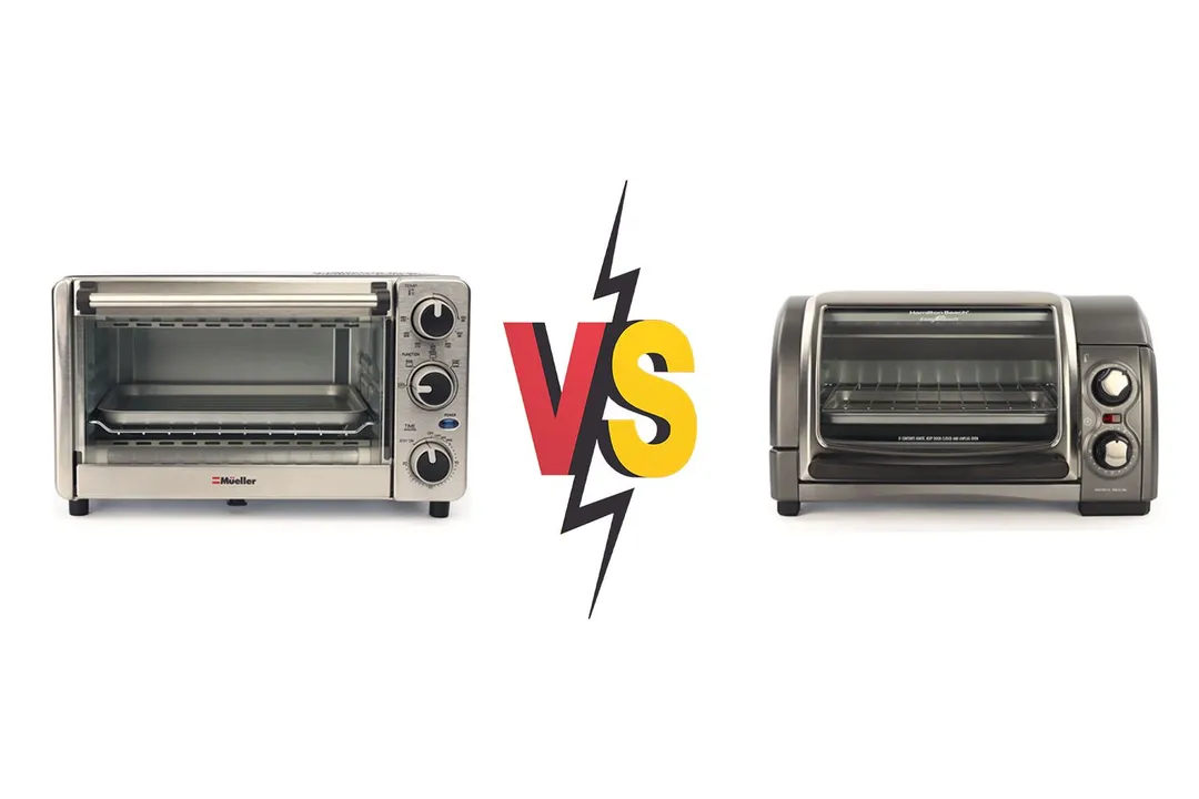 Mueller 4 Slice vs Hamilton Beach Easy Reach 4 Slices Toaster Oven