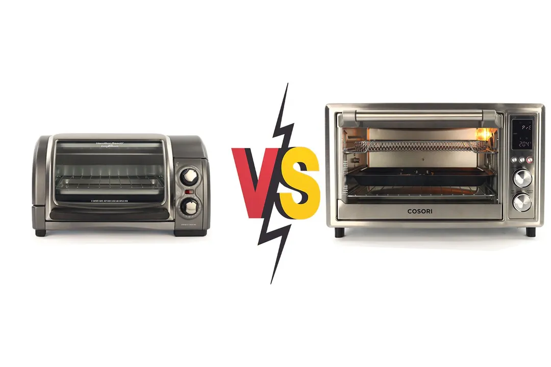 Hamilton Beach Easy Reach 4 Slices vs Cosori Air Fryer Toaster Oven