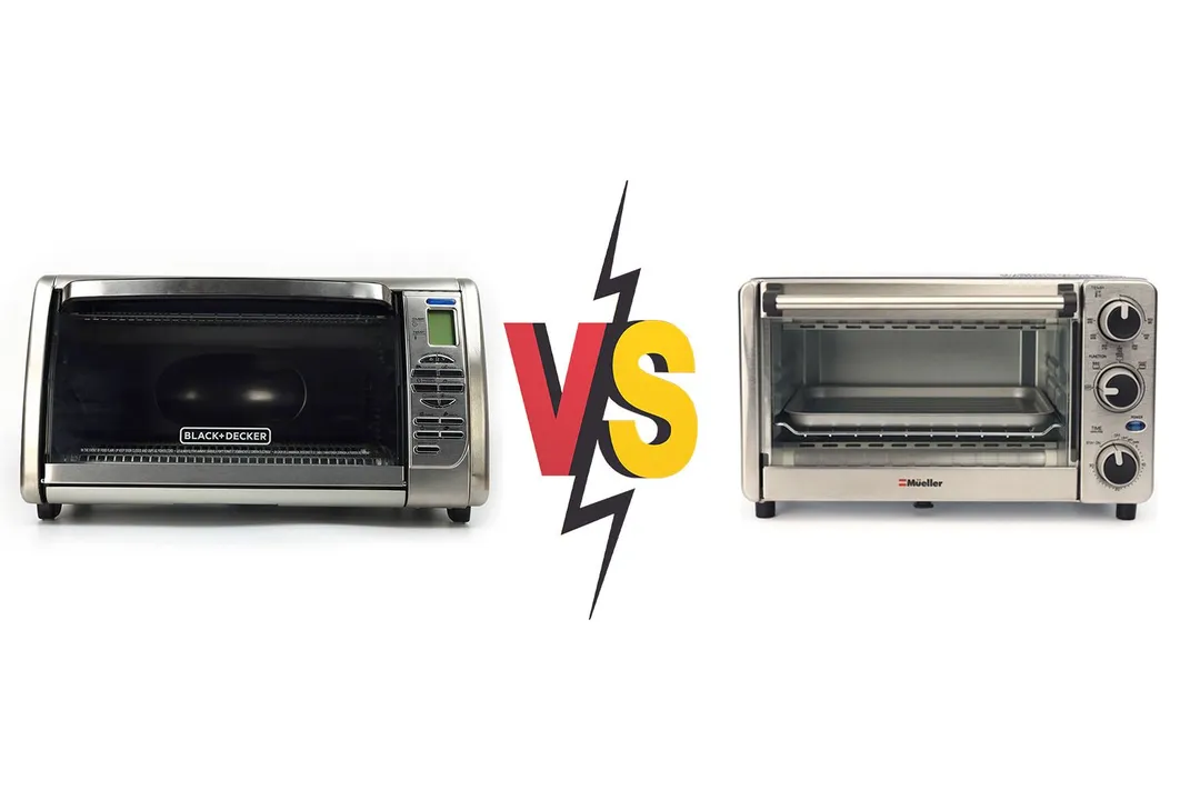 Black+Decker Convection (CTO6335S) vs Mueller 4 Slice Toaster Oven