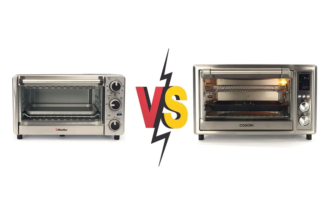 Mueller 4 Slice Toaster Oven vs Cosori Air Fryer Toaster Oven