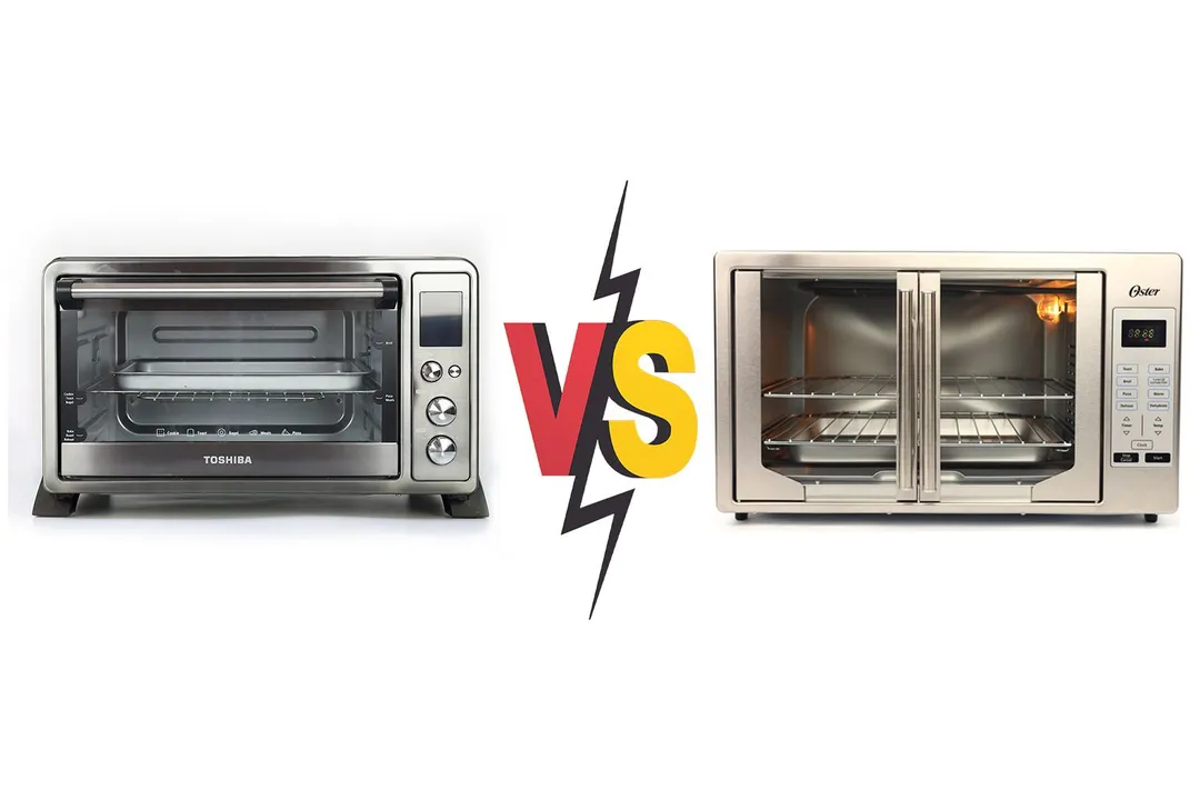 Toshiba AC25CEW-BS vs Oster French Door Digital Convection Toaster Oven