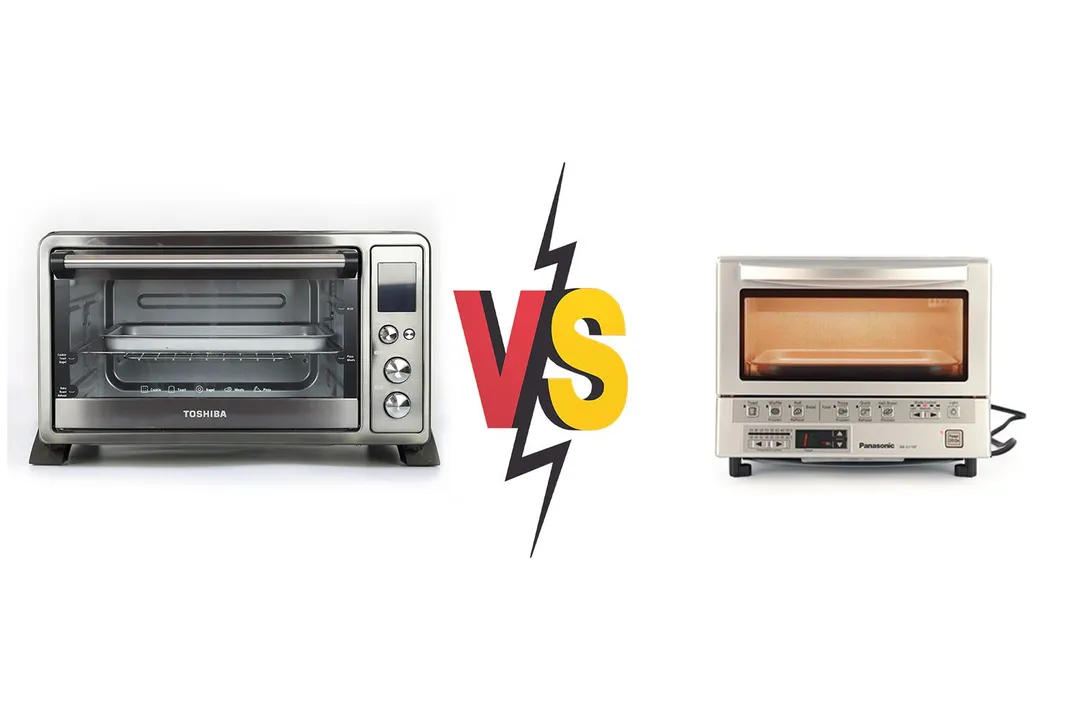 Toshiba AC25CEW-BS Digital Convection Toaster Oven vs Panasonic FlashXpress