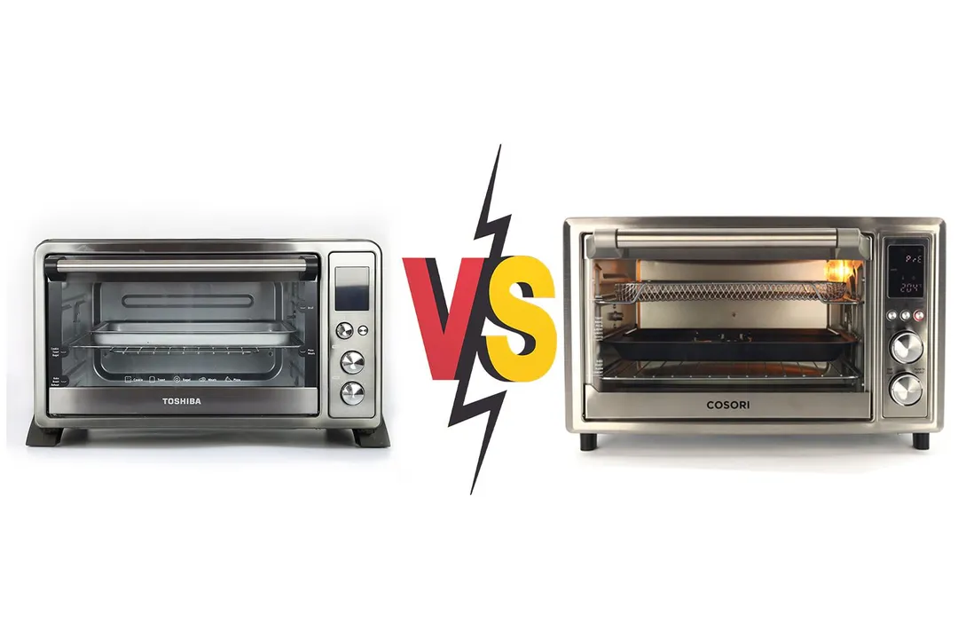 Toshiba AC25CEW-BS Digital Convection vs Cosori Air Fryer Toaster Oven