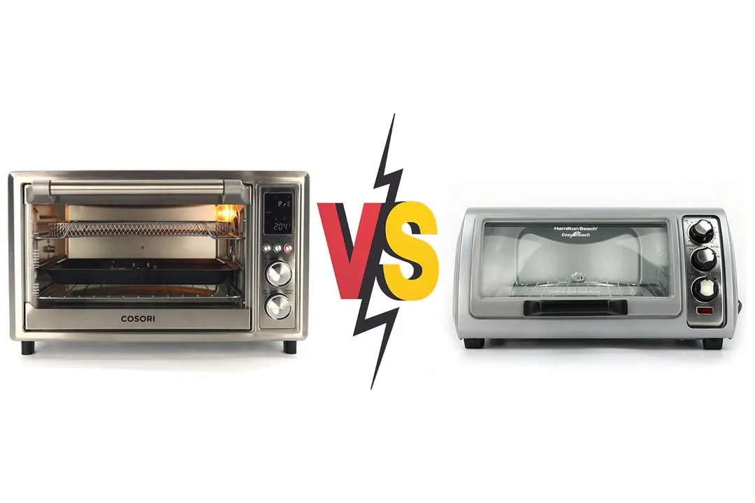 Cosori Air Fryer Toaster Oven vs Hamilton Beach 31127D Countertop