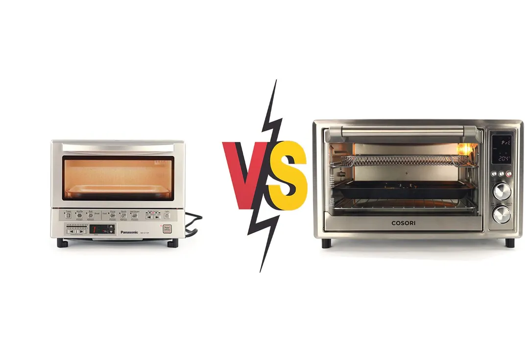Panasonic FlashXpress Digital Small vs Cosori Air Fryer Toaster Oven