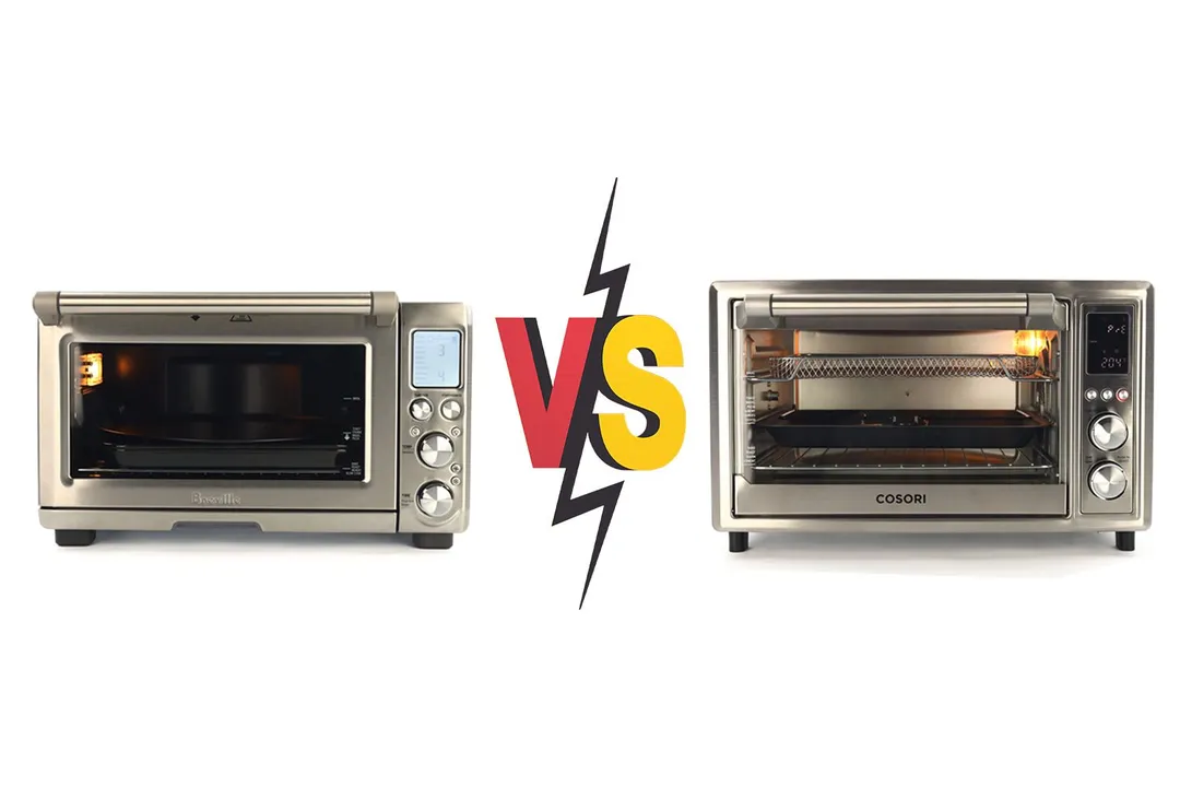 COSORI Smart 12-in-1 Air Fryer Toaster Oven Combo vs. Breville