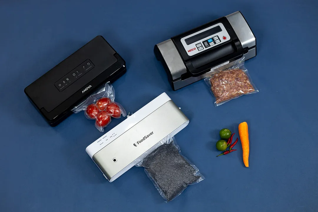 The best vacuum sealers in sequence are the Nesco VS-12, the FoodSaver VS0100, and the Anova Precision Pro.