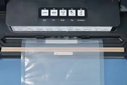 The BonsenKitchen VS2100 comes with small, raised “brackets” in the vacuum channel to keep the bag straight, but they don’t function as well as bag hooks.