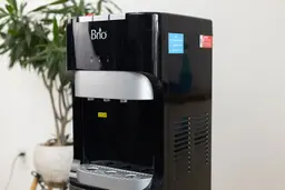 Side view of the body of the Brio 400 water cooler dispenser.