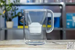 The Brita Style Fridge Water Filter Jug on a table