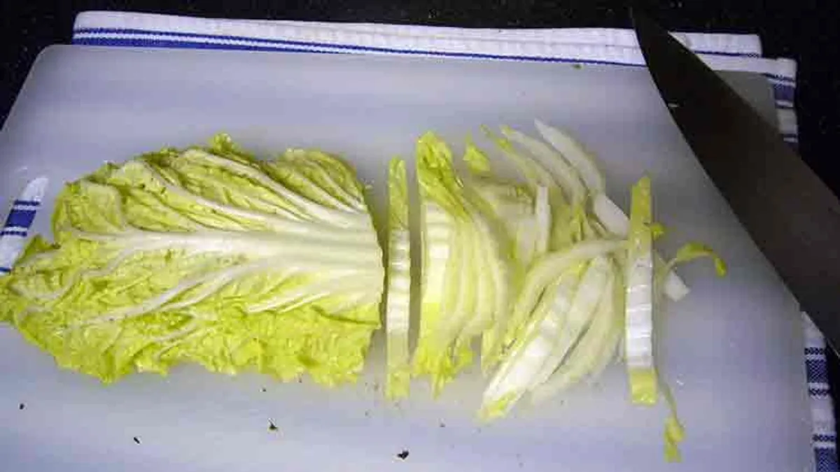 How To Slice Napa Cabbages