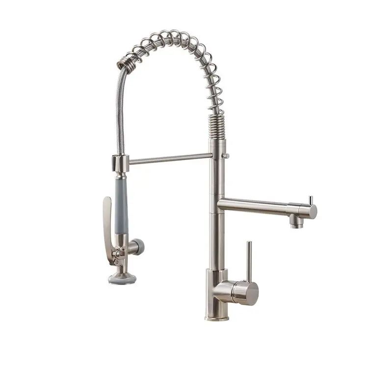 Fapully Commercial Pull Down Kitchen Sink Faucet