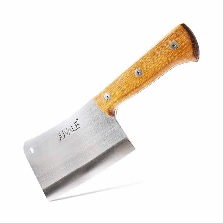 Meat Cleaver Heavy Duty Knife with Solid Wood Handle
