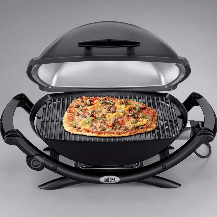 The Weber Q2400 is surprisingly adept with pizzas